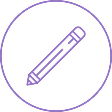 Kalem. Web simgesi basit illüstrasyon 