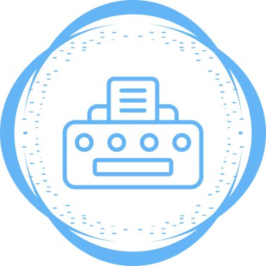 Yazıcı. Web simgesi basit tasarım