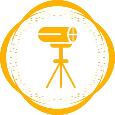 Rüzgar Makinesi simgesi, vektör illüstrasyonu 