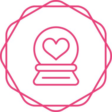 Kar Küresi simgesi, vektör illüstrasyonu basit tasarım