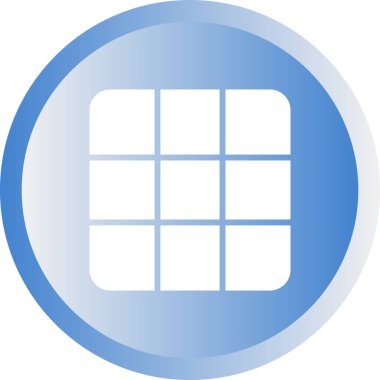 Rubik küp simgesi, vektör illüstrasyonu basit tasarım