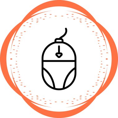 bilgisayar fare vektör simgesi, basit illüstrasyon 