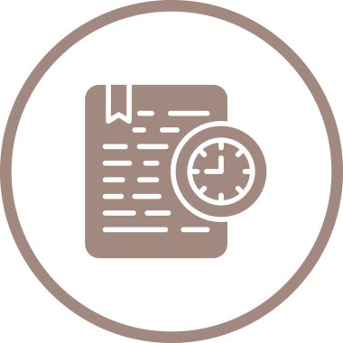 Belge Süresi Sona Erme Ağı vektör illüstrasyonu