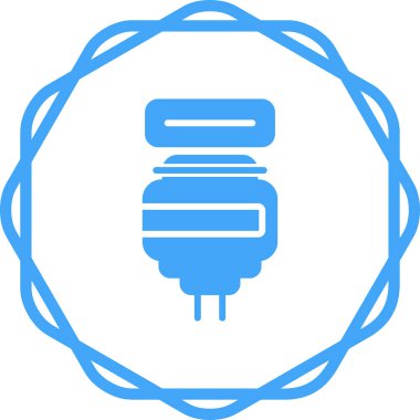 elektrik prizi simgesi. Web illüstrasyonu