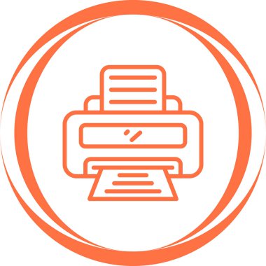Yazıcı web simge vektör çizim 