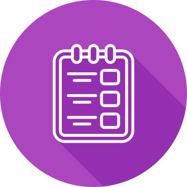 Pano simgesine sahip görev listesi, basit biçim, vektör illüstrasyonu 