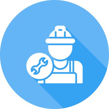 Tesisatçı. Web simgesi basit tasarım