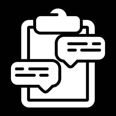 Konuşma baloncuklu pano, vektör illüstrasyonu 