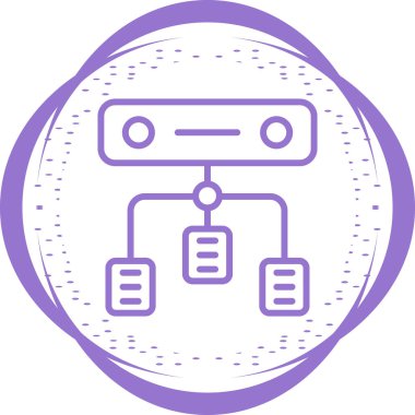 Yük dengeleyici. Web simgesi basit illüstrasyon