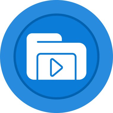 Video player vector icon design 