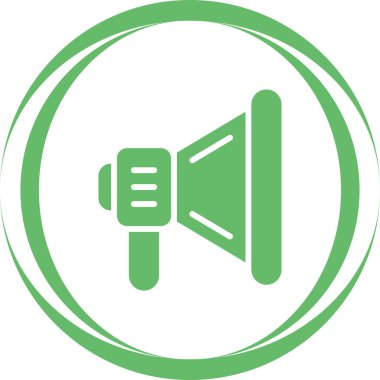 Konuşmacı. Web simgesi basit tasarım