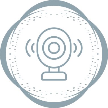 Beyaz Arkaplanda Bebek İzleyici Vektör Simgesi