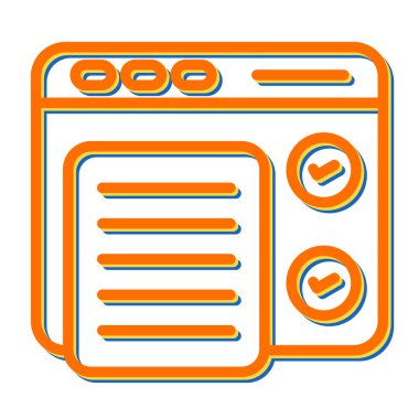 Yazılım Test Simgesi, Beyaz Konsepti İzole Edildi 