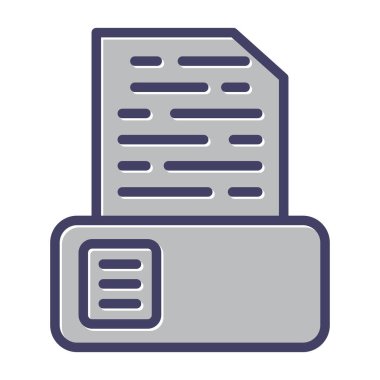 Depolama web simgesi, basit vektör illüstrasyonuName 