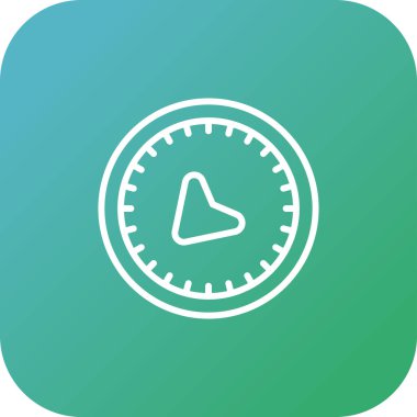 pusula web simgesi tasarımı çizimi