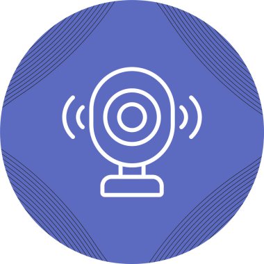 Beyaz Arkaplanda Bebek İzleyici Vektör Simgesi