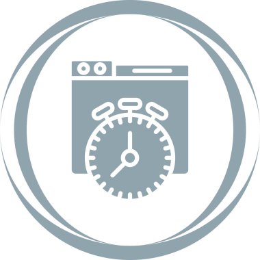 Basit bir kronometre. vektör simgesi