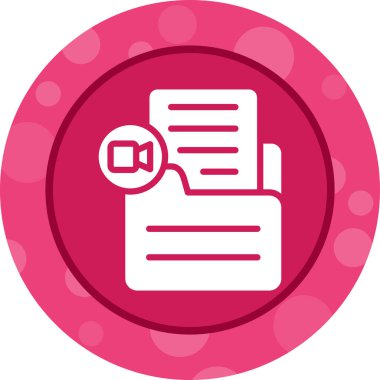 Belge Video Web ikonu vektör illüstrasyonu Ekle