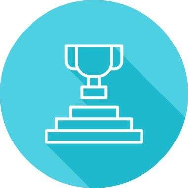 kupa simgesi, web basit illüstrasyon