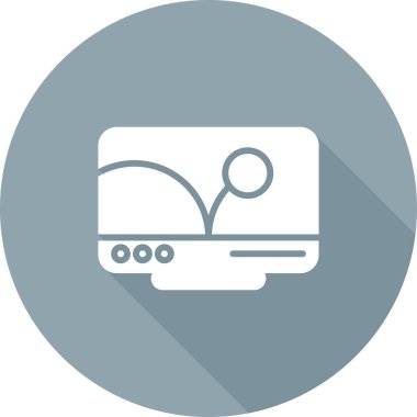 bilgisayar simgesi, vektör illüstrasyonu basit tasarım