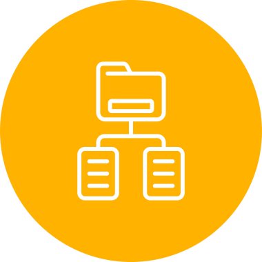 Belge Sınıflandırma Web simgesi vektör illüstrasyonu