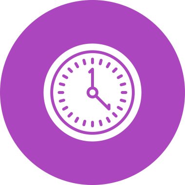 Saat. Web simgesi basit illüstrasyon 