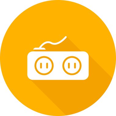 soket simgesi web basit illüstrasyon