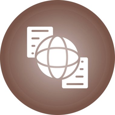 Belge Paylaşımı Web simgesi vektör çizimi