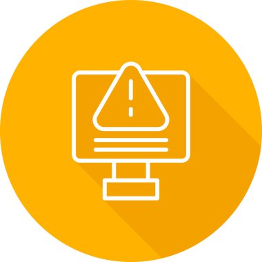 IT Sistem Başarısız Bilgisayar simgesi vektör çizimi