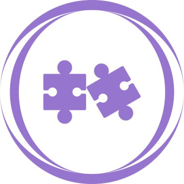 yapboz parçaları web simgesi basit illüstrasyon