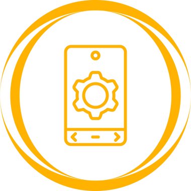 Simge, web düğmesi, basit vektör illüstrasyonu ayarlanıyor