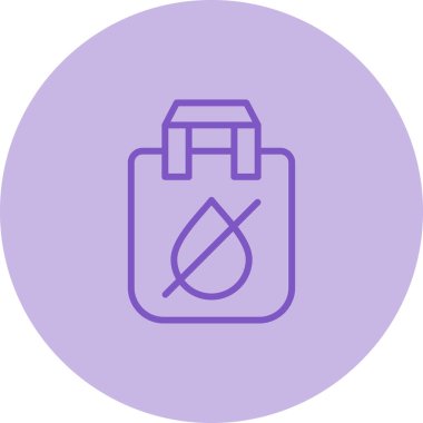 Vektör illüstrasyon simgesi Su geçirmez çanta