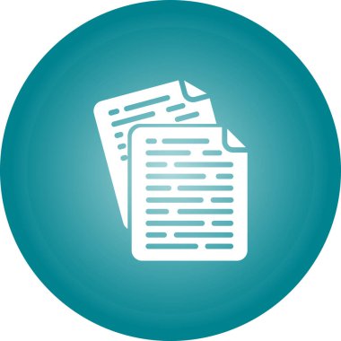 Belgeler. Web simgesi basit illüstrasyon