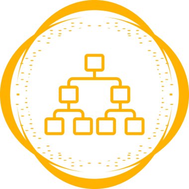 Karar ağaçları. Web simgesi basit illüstrasyon