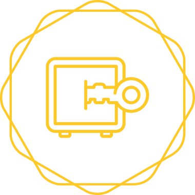 Güvenli vektör web simgesi illüstrasyonu