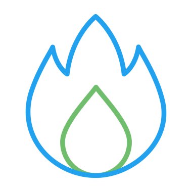 Alevler. Web simgesi basit illüstrasyon 