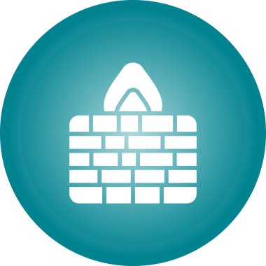 Firewall web simgesinin vektör illüstrasyonu      