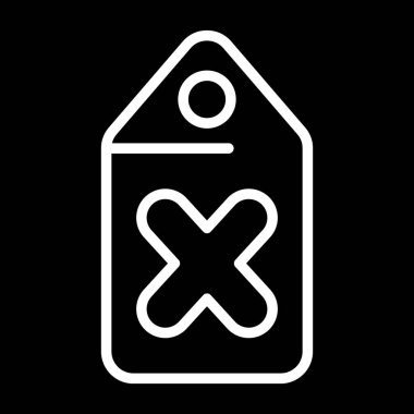 Etiket. Web simgesi basit illüstrasyon