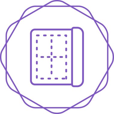 Web tasarımı için kenar simgesi, ayırıcı satır vektör işareti 