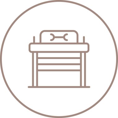 Shop web simgesi vektör illüstrasyonunu onar