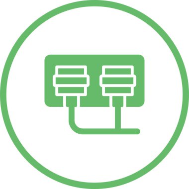 soket simgesi web basit illüstrasyon