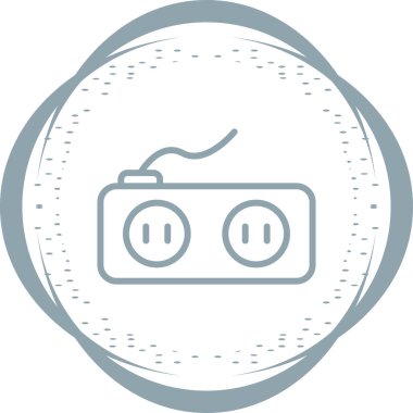 soket simgesi web basit illüstrasyon