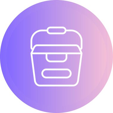 Taşınabilir su kabı vektör çizimi 