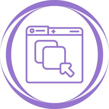 Grafik Tasarım Web simgesi vektör illüstrasyonu