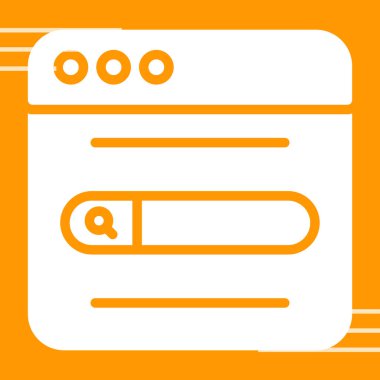 Arama motoru optimizasyon simgesi, vektör illüstrasyonu basit tasarım