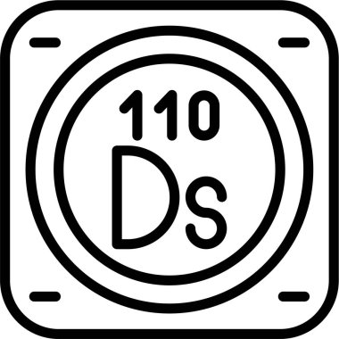 Metal kimyasal elementin web illüstrasyonu