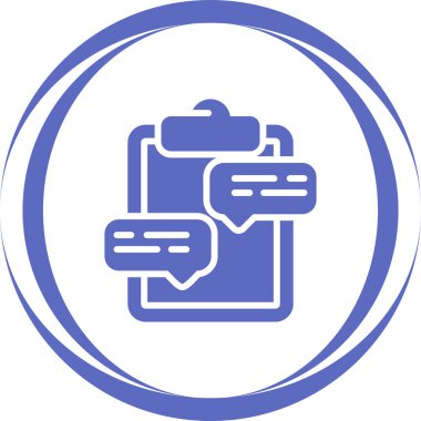 Konuşma baloncuklu pano, vektör illüstrasyonu 