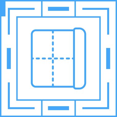 Beyaz Arkaplanda Web Sayfası Kenarlıkları Simgesi İzole Edildi 