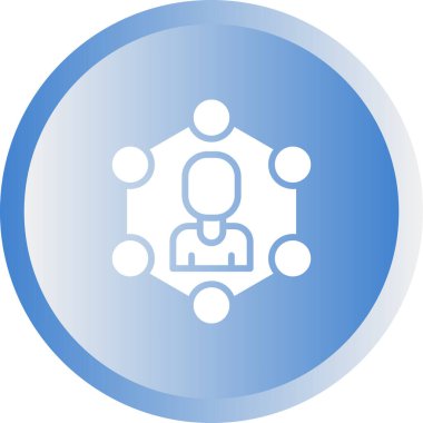 Ağ Segmentasyonu Web simgesi, basit vektör illüstrasyonu 