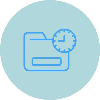 Belge Geçmişi ikon vektör illüstrasyonu